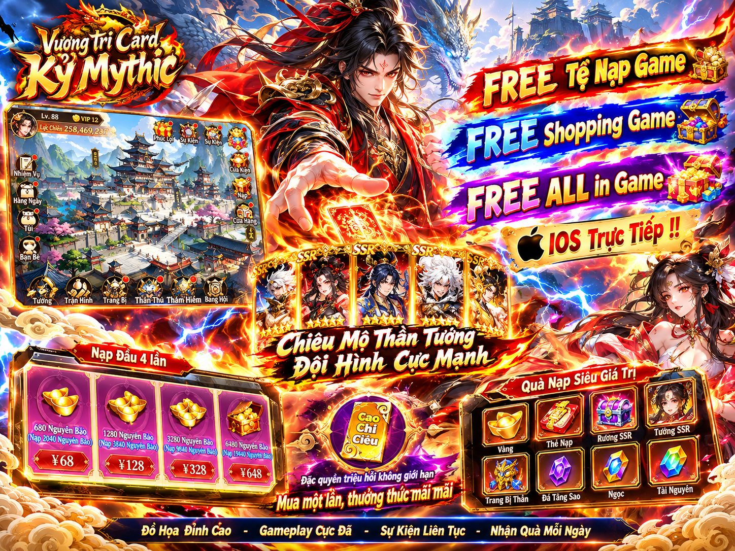 Game Lậu Tool GM 2026 #2154 – Vương tri Card: Kỷ Mythic – Tệ Nạp Game – Shopping Game – FREE ALL