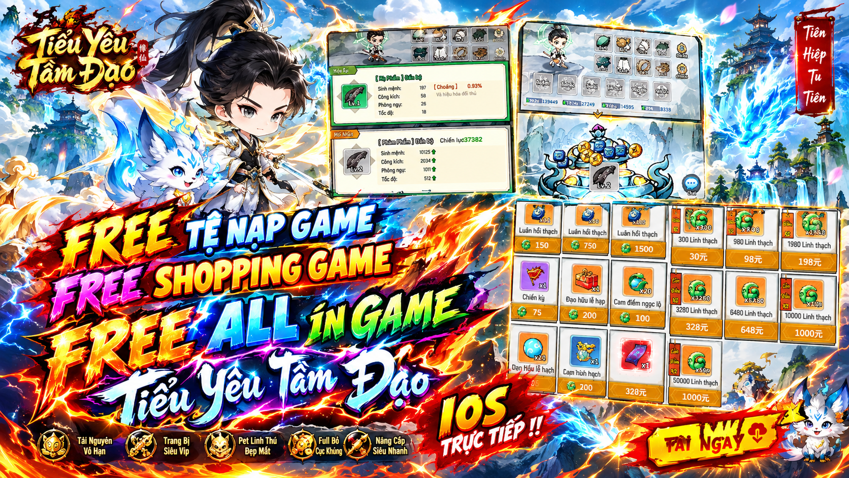 Game Lậu Tool GM 2026 #2156 – Tiểu Yêu Tầm Đạo – Tệ Nạp Game – Shopping Game – FREE ALL in Game