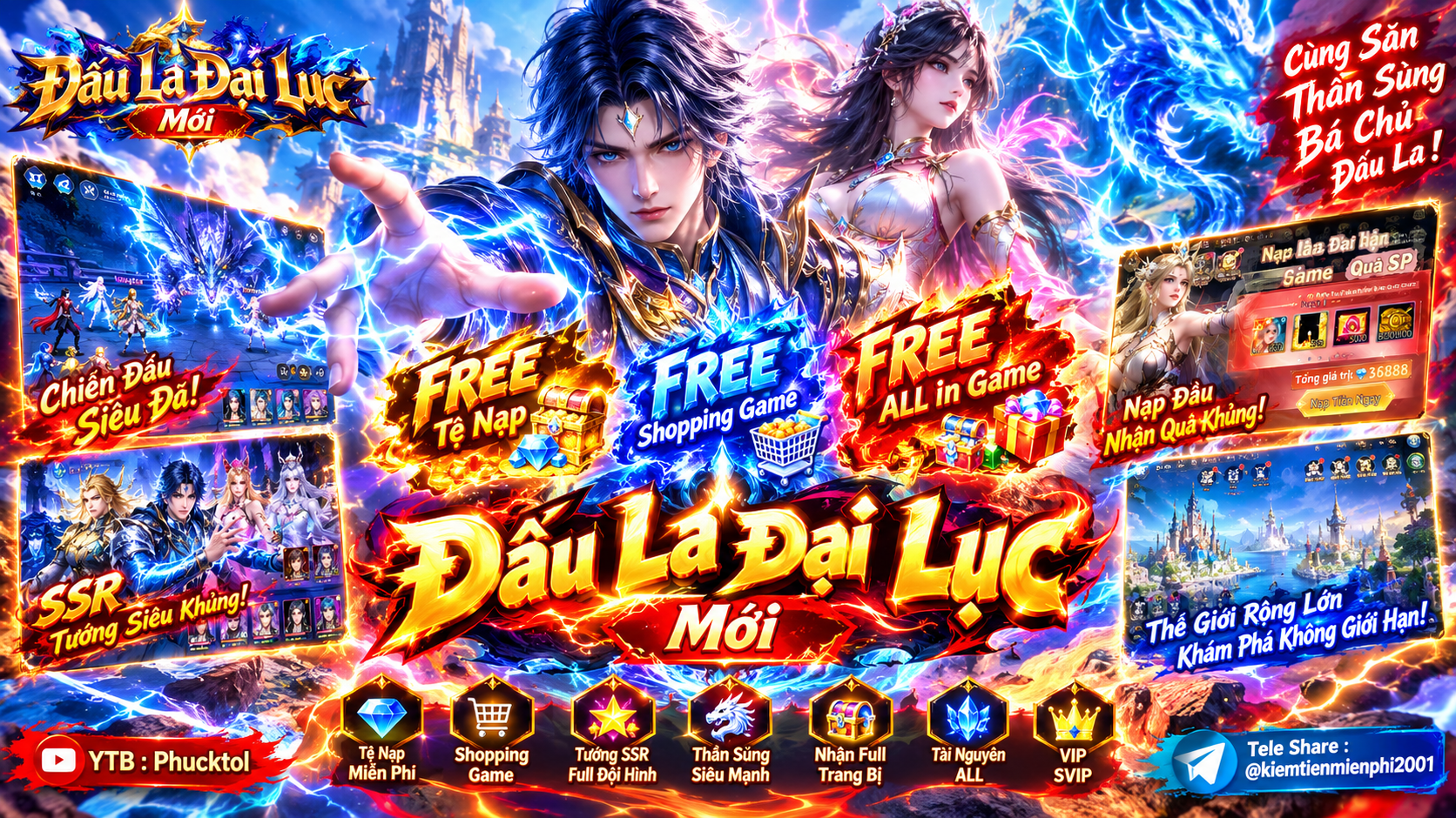 Game Lậu Tool GM 2026 #2152 – Đấu La Đại Lục Mới – Tệ Nạp – Shopping Game – ALL in Game IOS